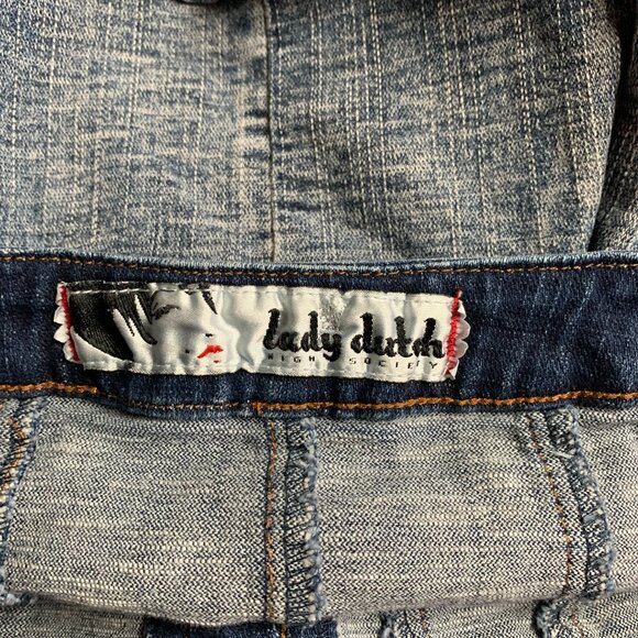 Lady Dutch Pleated Denim Mini Skirt - Picture 5 of 6